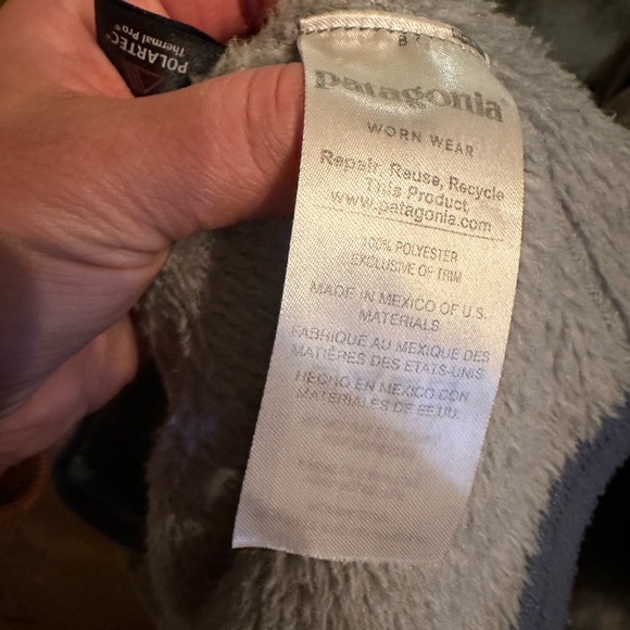 Patagonia retool 1/4 snap fleece. Gray / dusty blue . Size L - Picture 6 of 8